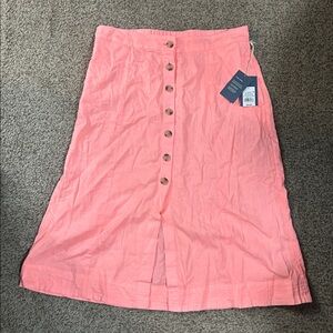 Universal Thread Bright Pink Button-Front Skirt